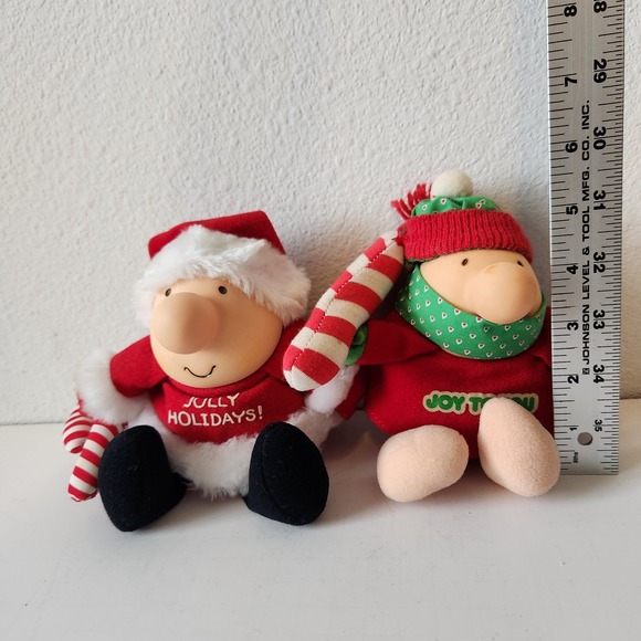 VTG 1980s ZIGGY Joy To You Jolly Christmas Plush Dolls‎ Lot Bundle Of 2 - Picture 14 of 15